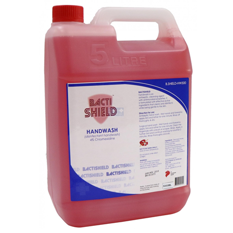 BACTISHIELD Hand Wash, 5L (Chlorhexidine 4%)