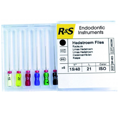 R&S H files assorted #15-40, 25mm (6pieces/box)