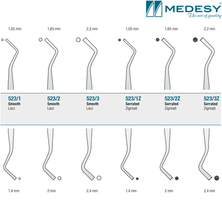 Medesy Filling Instrument Mt2Z Serrated #523/2Z