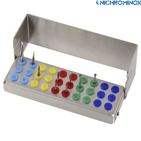 Nichrominox Plug'in 10-holes Bur holder