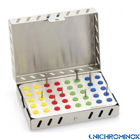 Nichrominox Cassette +Plug'in 40-holes Bur holder Plate