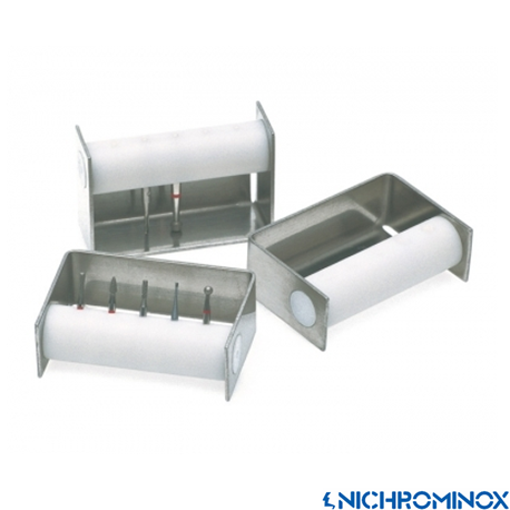 Nichrominox White Bur Dispenser/bur Holder 5-holes for CA burs