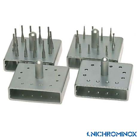 Nichrominox 12 holes Bur Block for Low speed burs