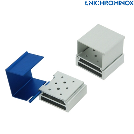 Nichrominox Aluminium Smart Block 8 holes for high speed burs