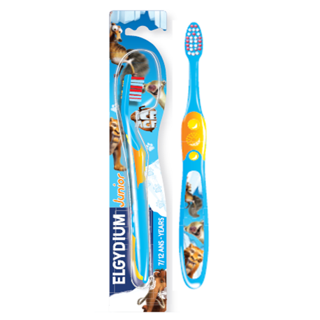 Elgydium Ice Age Junior ( 7-12 yrs) Toothbrush ( X8 Packs )