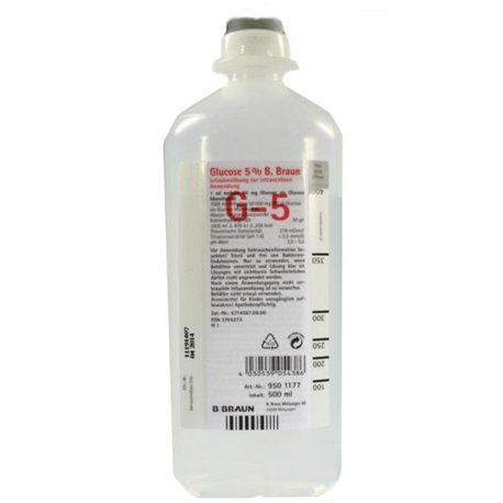 B Braun Glucose 5% Intravenous Infusion B.P. 500ml